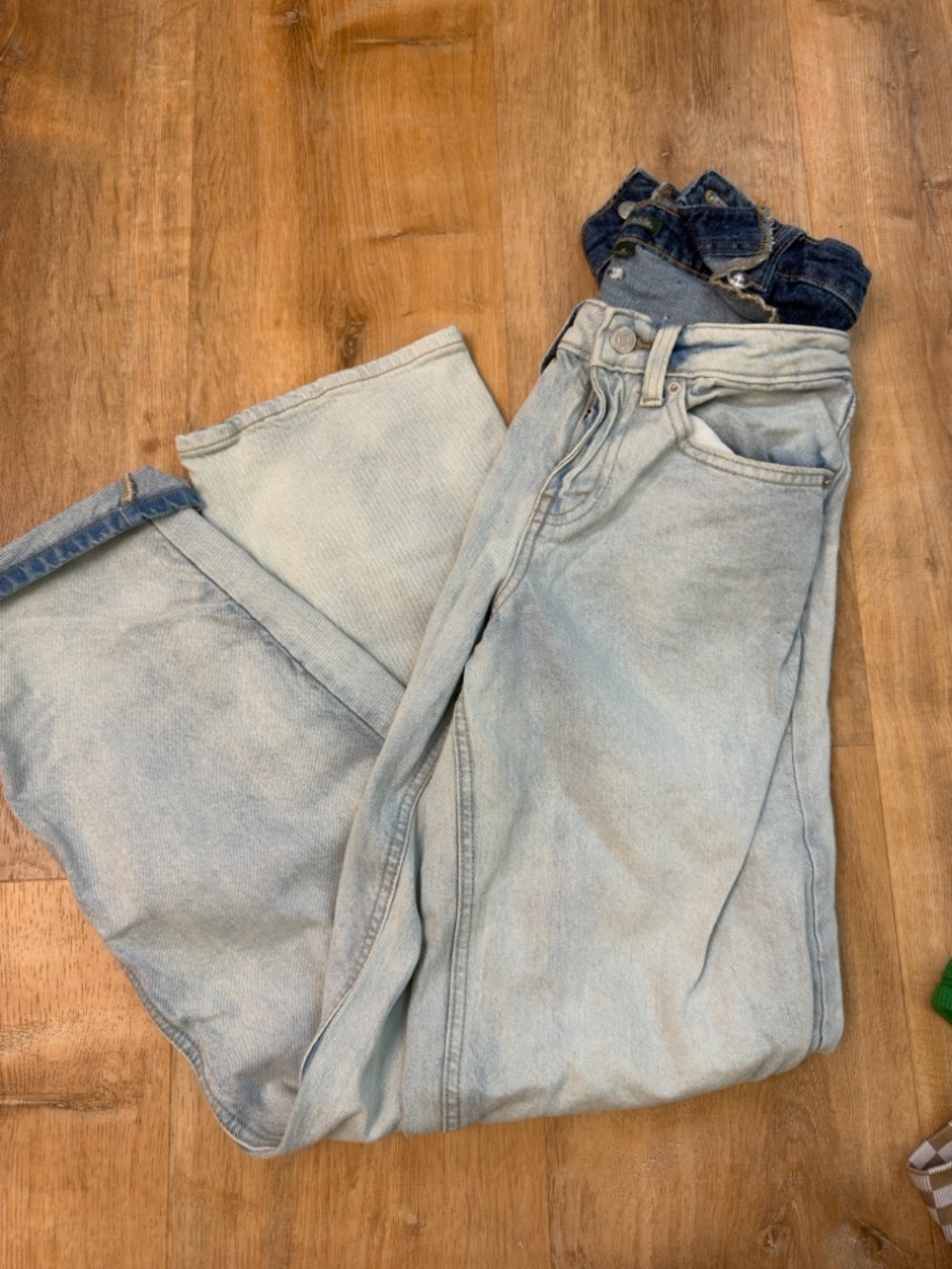 wild fable Light Blue Distressed High-Rise Jeans